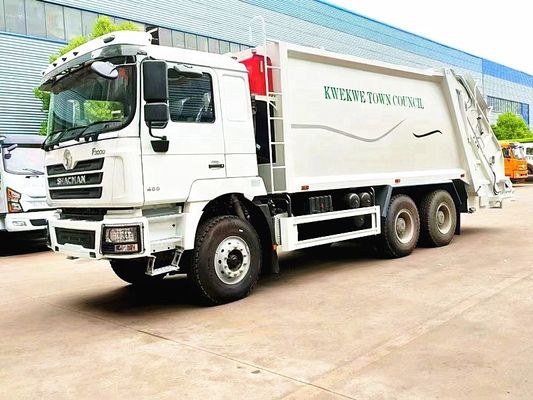 China Shacman 20cbm Verdichter Müllwagen Links und Rechts Fahrwerk Euro 2