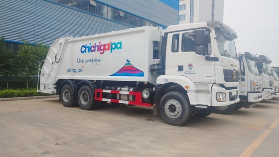 China Shacman 20cbm Verdichter Müllwagen Links und Rechts Fahrwerk Euro 2